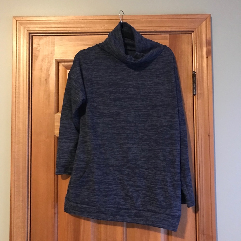 Navy cowl neck sweatshirt